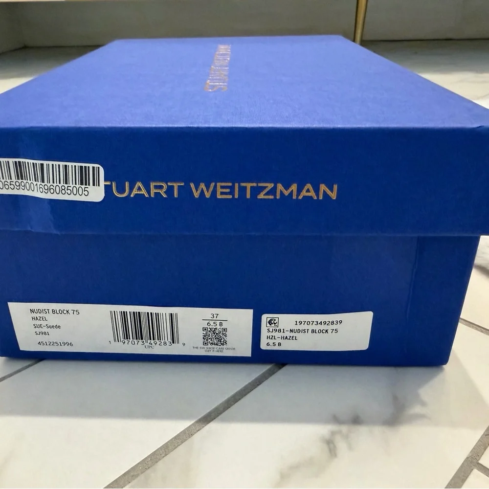 Stuart Weitzman Nudist Block 75 Sandal - Hazel - 6.5 - Picture 9 of 9